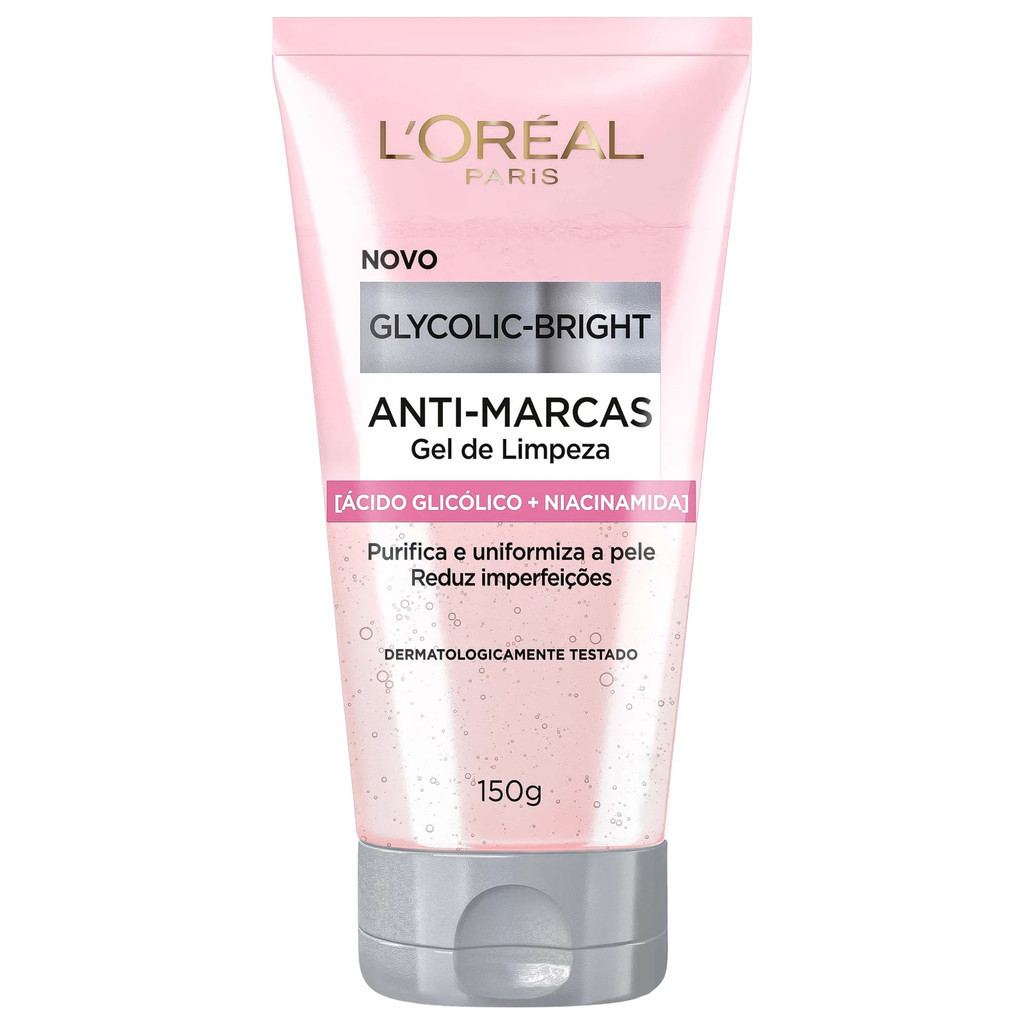 GEL DE LIMPEZA ANTI MARCAS GLYCOLIC BRIGHT LORÉAL PARIS 150G