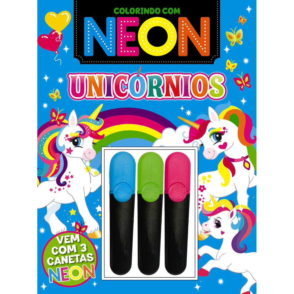 Colorindo com Neon - Unicórnios