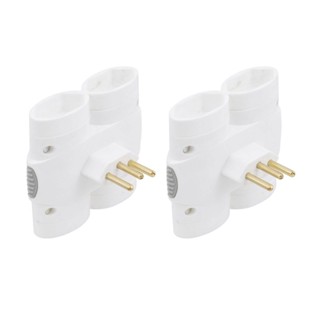 Kit 2 Adaptadores Tomada 250V 10A 2P+T 4 Saídas - Daneva em Oferta na Shopee