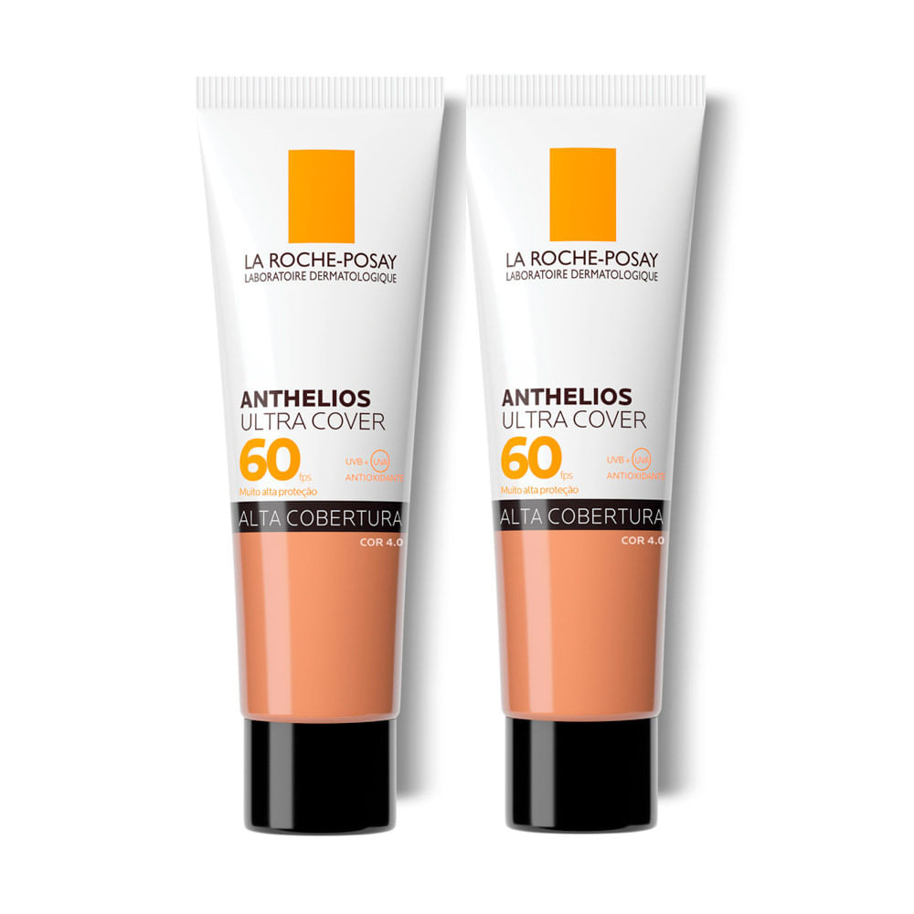 Kit 2 Protetor Solar Anthelios Ultra Cover FPS 60 Cor 4.0 30g
