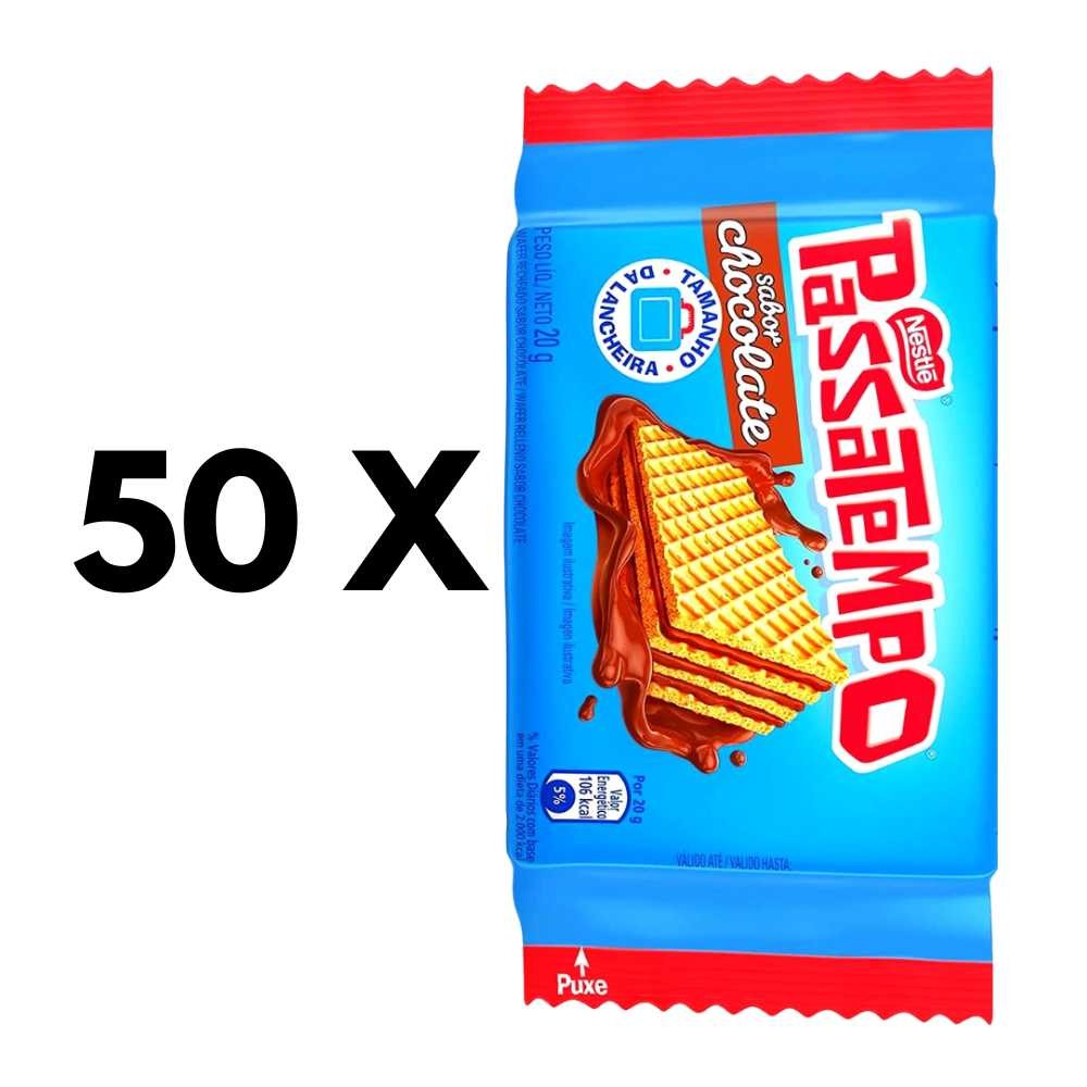 Combo 50 Mini Wafer Passatempo de 20g Cada NESTLÉ