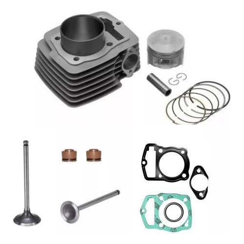 Kit Cilindro+par De Valvulas + Juntas Traxx Jh 125 L