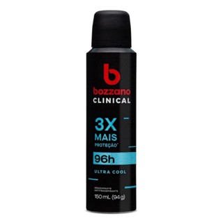 Desodorante Antitranspirante Aerossol Clinical Bozzano Ultra Cool Masculino 150ml em Oferta na Shopee