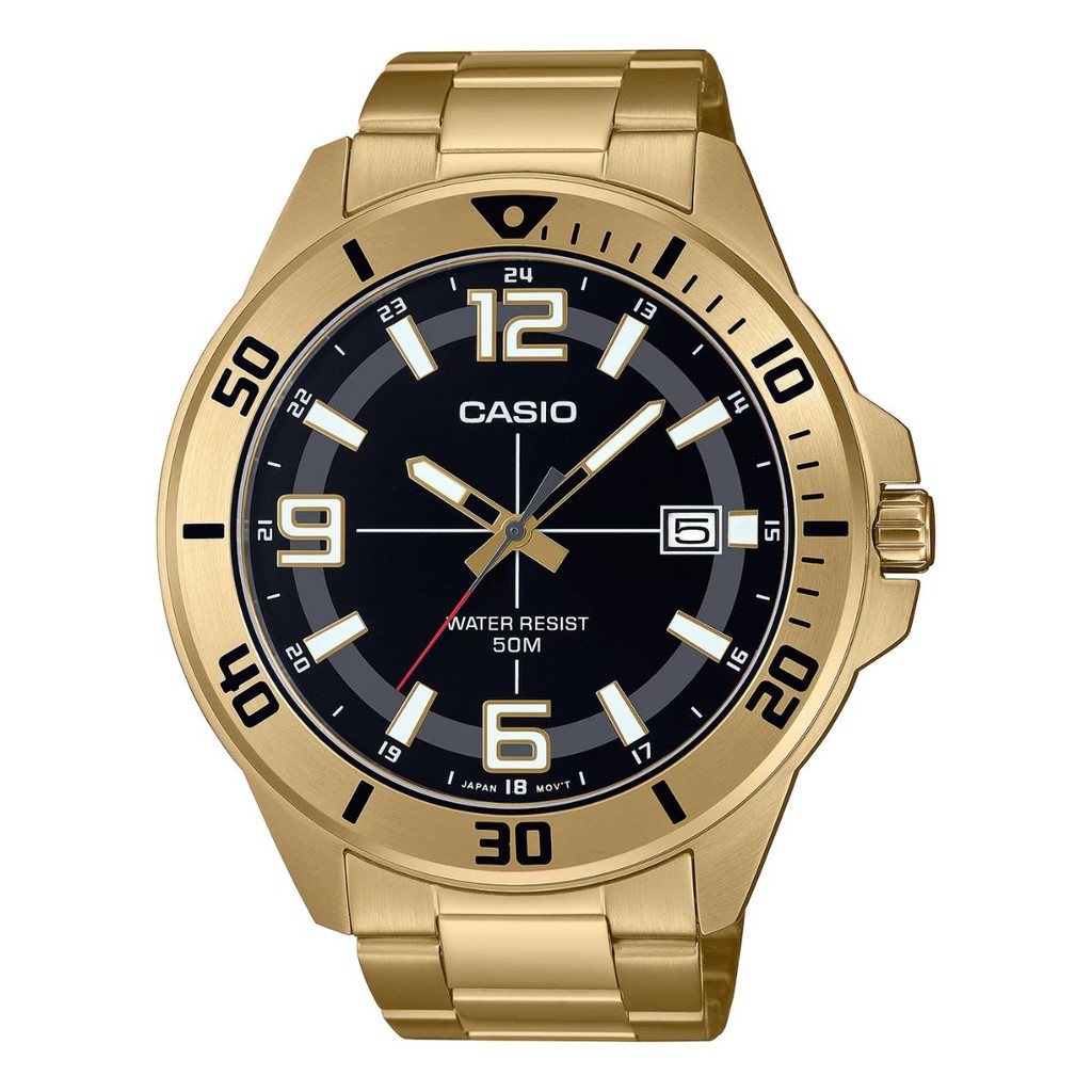 RELÓGIO CASIO MASCULINO DOURADO MTC-100G-1BVDF em Oferta na Shopee