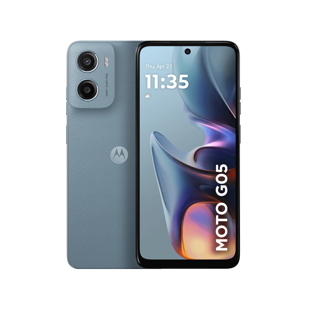 Smartphone Motorola Moto G05 128GB, 4G, 12GB RAM Boost, Camera 50MP,  Tela 6.7" - Cinza Vegan Leather - Mobile & Gadgets