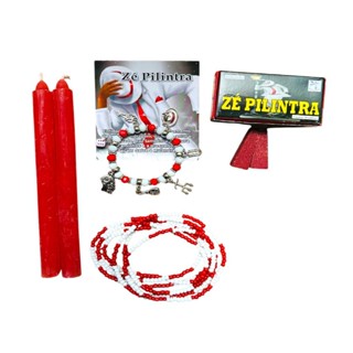 Kit Zé Pilintra 2 Velas 18cm 1 Pulseira 1 Defumador 1 Guia em Oferta na Shopee