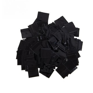100 Peças/set De Sacos De Embalagem De Plástico Preto Pequenos Armazenamento De Itens Novos Mini Multifuncionais Com Zíp