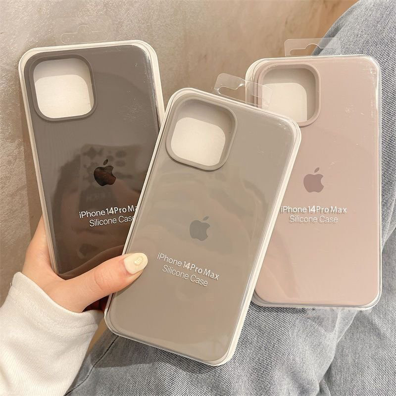 Capa De Silicone Líquido Real Original De Veludo Embutido Para iPhone Air 17 16 15 14 13 12 11 Pro Max em Oferta na Shopee