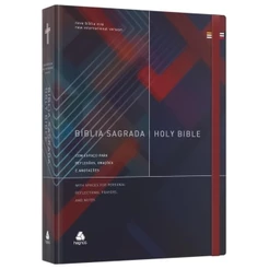 Bíblia Sagrada NBV e NIV Holy Biblie | Bilíngue | Português e Inglês | Capa Dura | Union