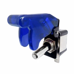 Chave Tic–Tac Tipo Gatilho Caça Led Azul Com 2 Posições ON/OFF 400W 12V DNI 2084-AZ