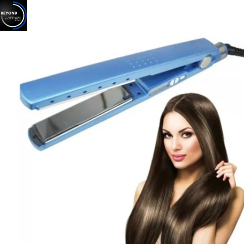 Prancha Chapinha Alisadora Profissional 450°F / 232°C AZUL BIVOLT PRONTA PARA ENVIA