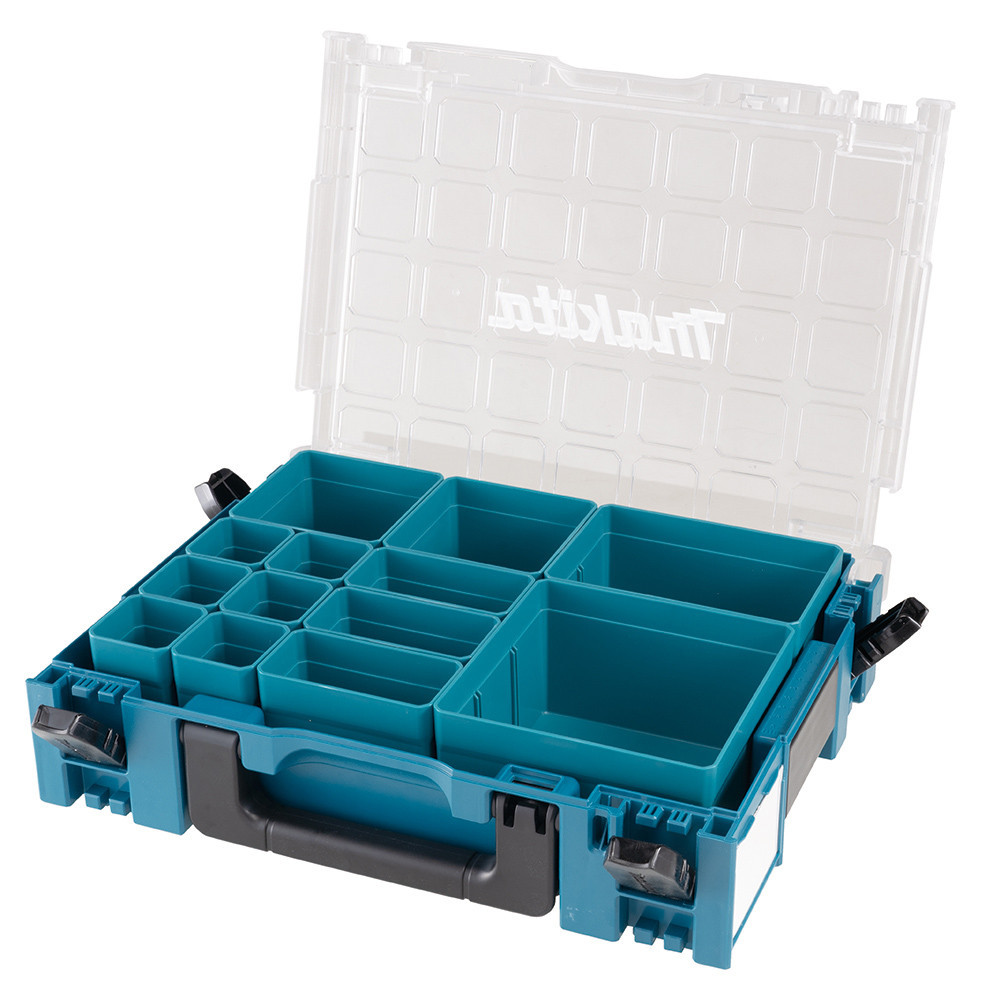 Caixa Organizadora Makpac com 13 Compartimentos 191X80-2 Azul Makita - Home & Living