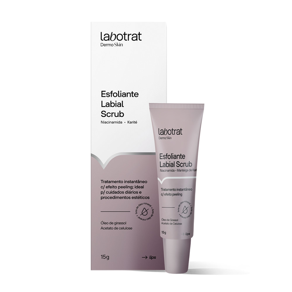 Esfoliante Labial Cicatrizante Hidrata Regenera Labotrat 15g