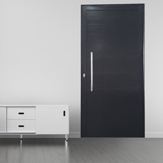 Porta Pivotante de Alumínio 210 X 100cm com Puxador Veneza Esquadrias Bergamo Abertura Direita Preto em Oferta na Shopee