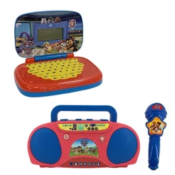 Kit Patrulha Canina - Laptop Infantil + Boombox Karaoke