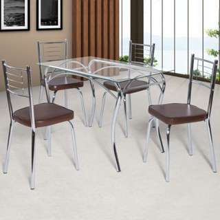 Mesa de Jantar 4 Lugares Lion/Juliana em Oferta na Shopee