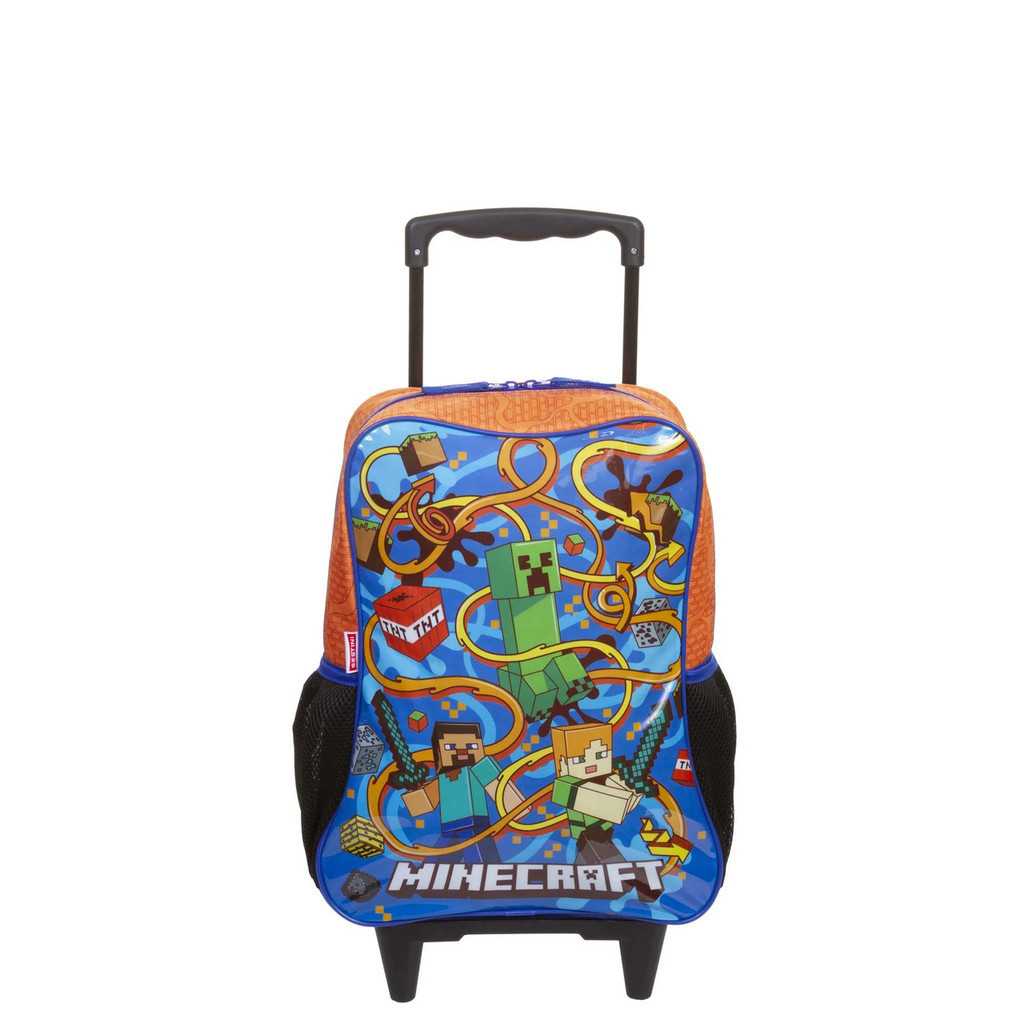 Mochila Carrinho Grande Minecraft M - SESTINI