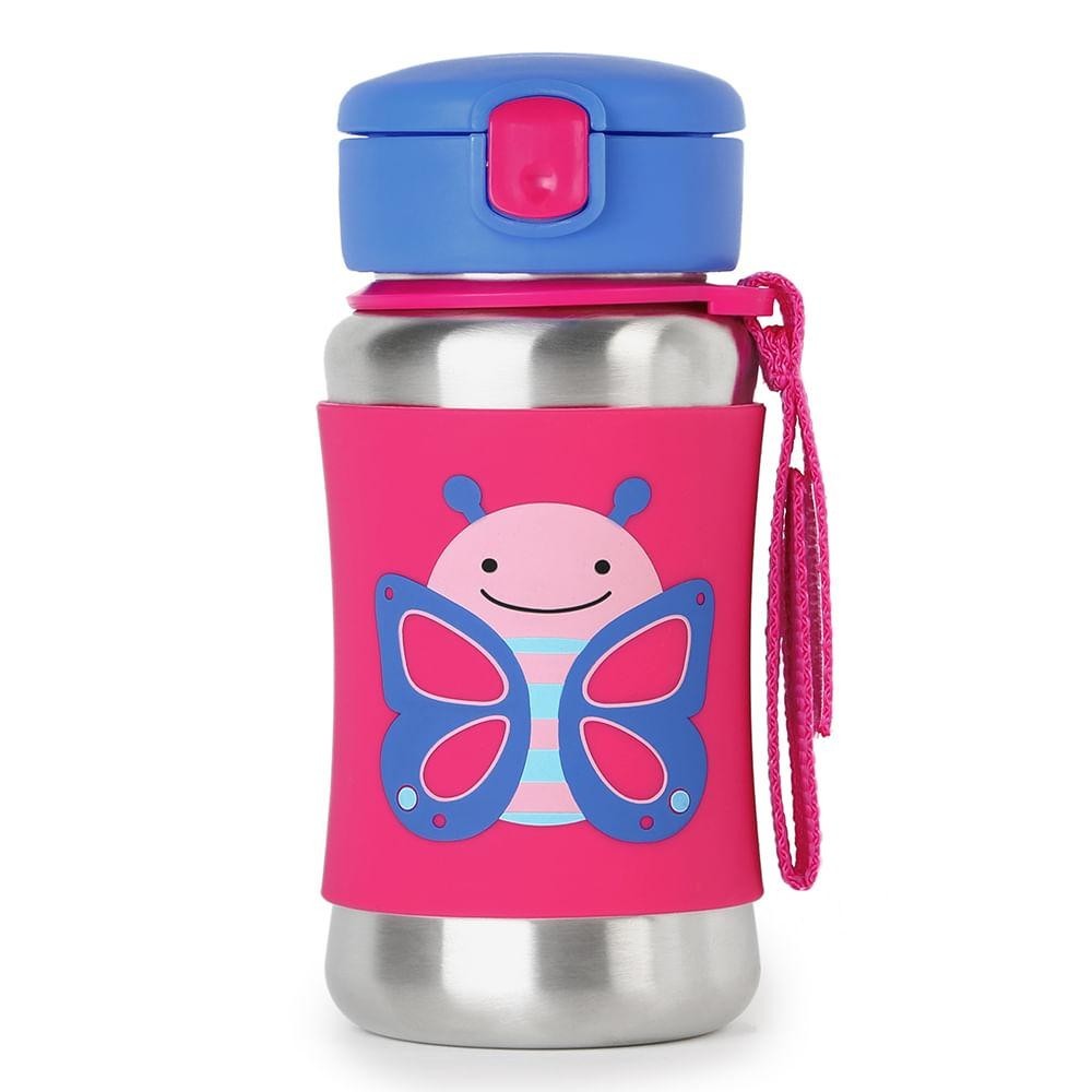 Garrafa de Aço Inox Zoo Borboleta Skip Hop em Oferta na Shopee