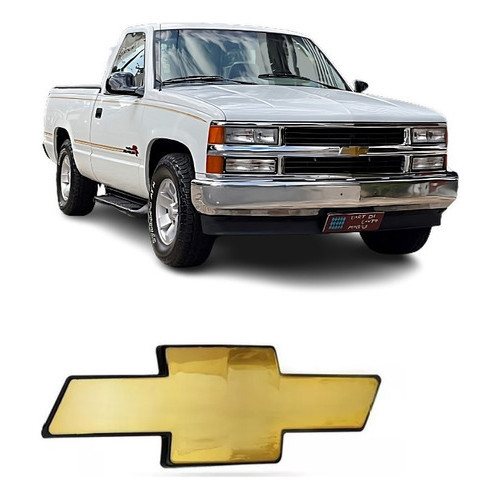 Emblema Logo Gravata Chevrolet Grade Silverado 1997 Até 2004