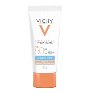 Protetor Solar Facial Vichy Hydra-Matte FPS50 Cor 2.0 30g em Oferta na Shopee