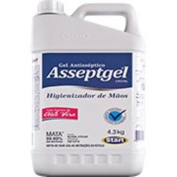 ALCOOL GEL ASSEPTGEL CRISTAL 4,3KG