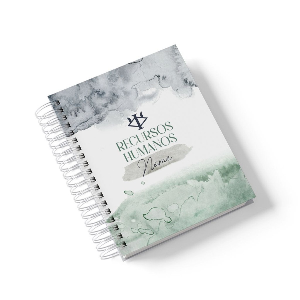 Caderno Personalizado Recursos Humanos (Modelo 05) - A5 15x21cm (PEQUENO) - Com 100 Folhas