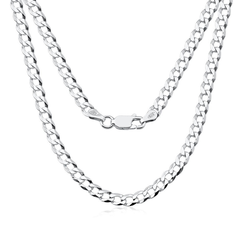 Corrente Masculina de Prata 925 Grumet 70cm 4.5mm - Fashion Accessories