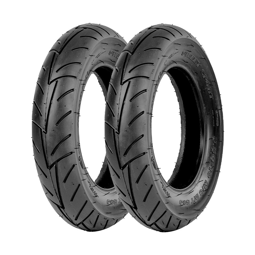 Jogo 2 Pneus de Moto Maggion Street Sport 3.50-10 59J TL em Oferta na Shopee