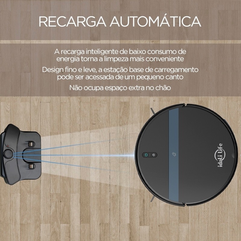 Aspirador de Pó Robô Inteligente Idali LIFE com Sensores Anti-queda — foto 5