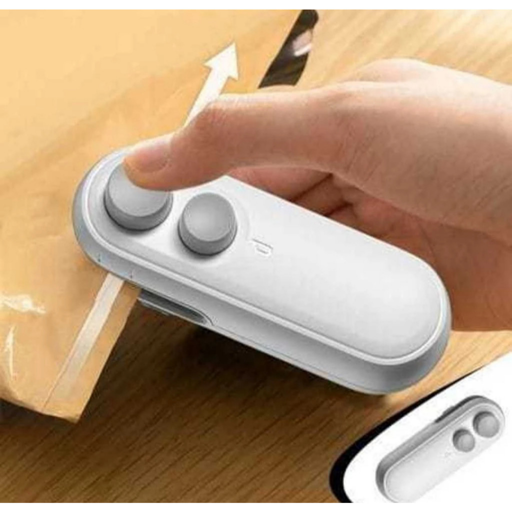 Mini Seladora Portátil Embalagens De Plástico Com Lâmina Recarregável Acompanha USB Qualidade Premium