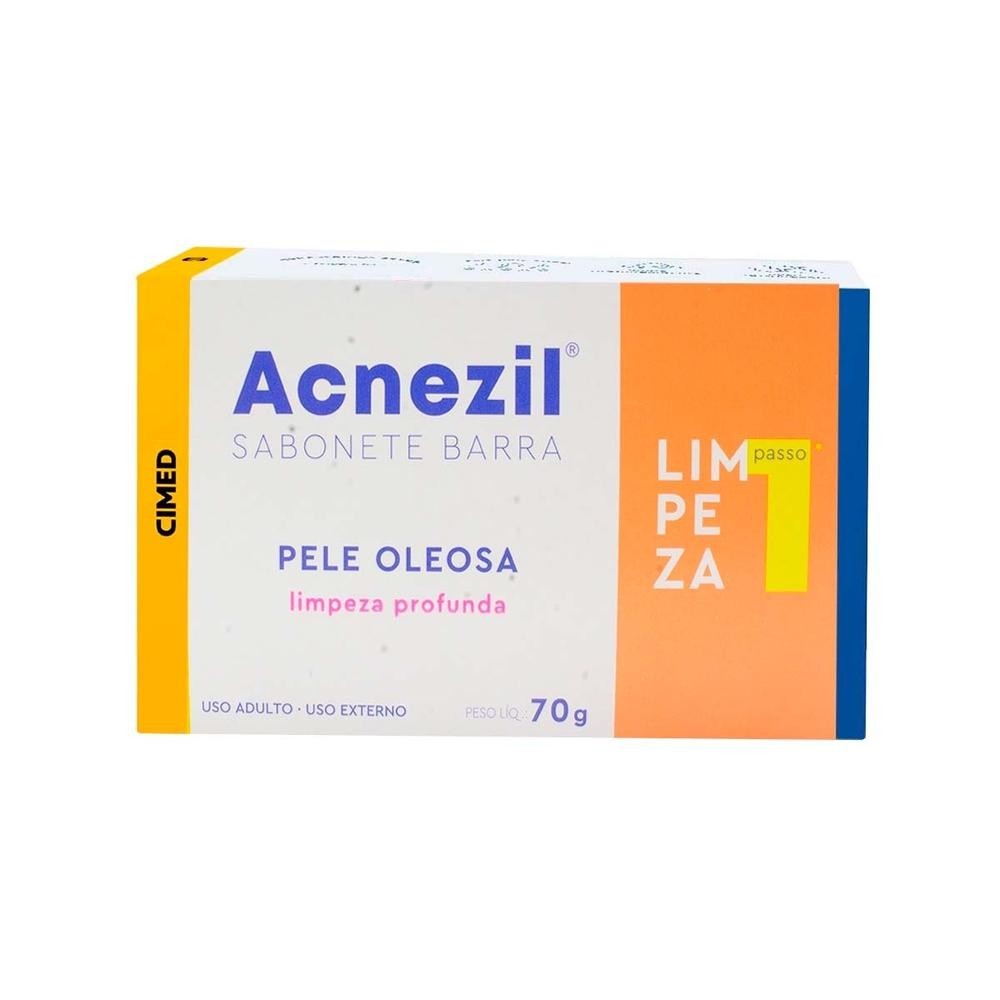 Acnezil Sabonete em Barra 70 Gr Pele Oleosa em Oferta na Shopee