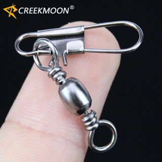 50 Pçs/Saco De Aço De Alto Carbono Gira Conector De Pesca Pino Rolamento Giratório Com Snap Anzol Isca Enfrentar Acessór em Oferta na Shopee