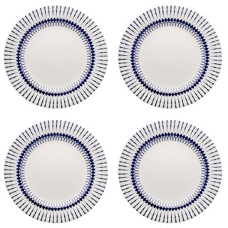 Kit Jogo 4 Pratos Rasos Biona Colb em Cerâmica Decorada 26 cm - Oxford em Oferta na Shopee