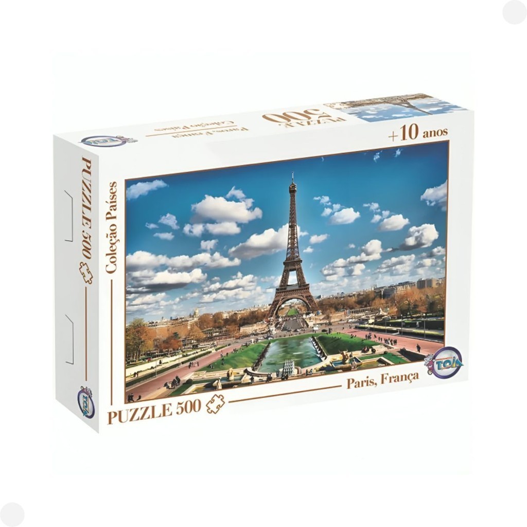 Puzzle Quebra-Cabeça Paris França 12173 - Toia Brinquedos em Oferta na Shopee