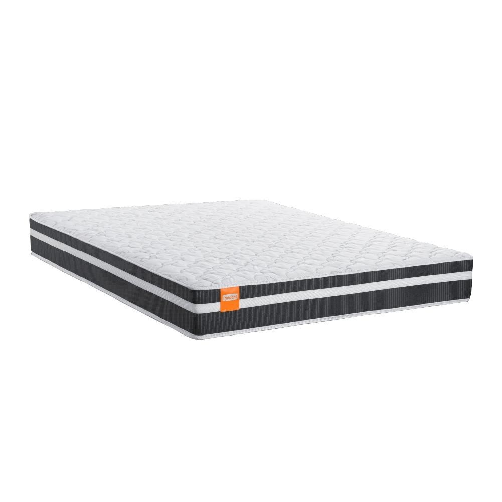 Colchão Casal Molas Qatar 138x188x22cm Branco / Preto - Suporta até 200kg Por Pessoa em Oferta na Shopee