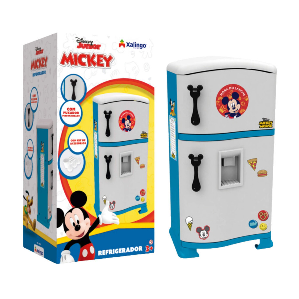 Brinquedo Infantil Refrigerador Petit Chef Mickey Xalingo - 12943 - Mom & Baby