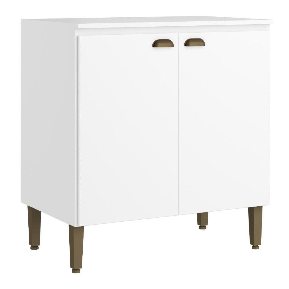 Balcão THB CM135 Moderna 80cm 2 Portas MDP Com Tampo - Home & Living