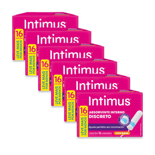 Kit 5 - Absorvente Interno Intimus® Discreto Super 16 Un em Oferta na Shopee