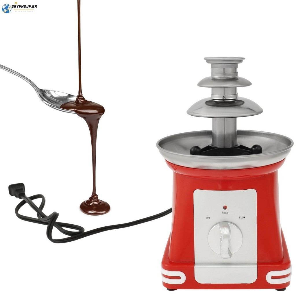Fonte De Chocolate Fondue 3 Camadas Elétrica Máquina De Aço Inoxidável Torre De Para Festa De Casamento SHOPSKC8257