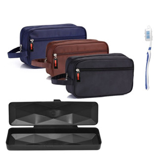 Necessaire masculina executiva Impermeavel Premium + Escova em Oferta na Shopee