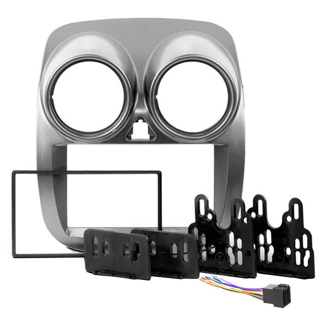Kit Moldura Painel 7 Pol Palio Sporting Attractive 2012 Em Diante Gran Siena 2021 Em Diante 2 Din Cinza Chicote Som
