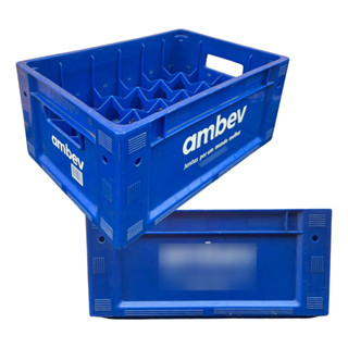 Engradado Cerveja 300ml Ambev Para 24/23 Garrafas Azul Preta em Oferta na Shopee