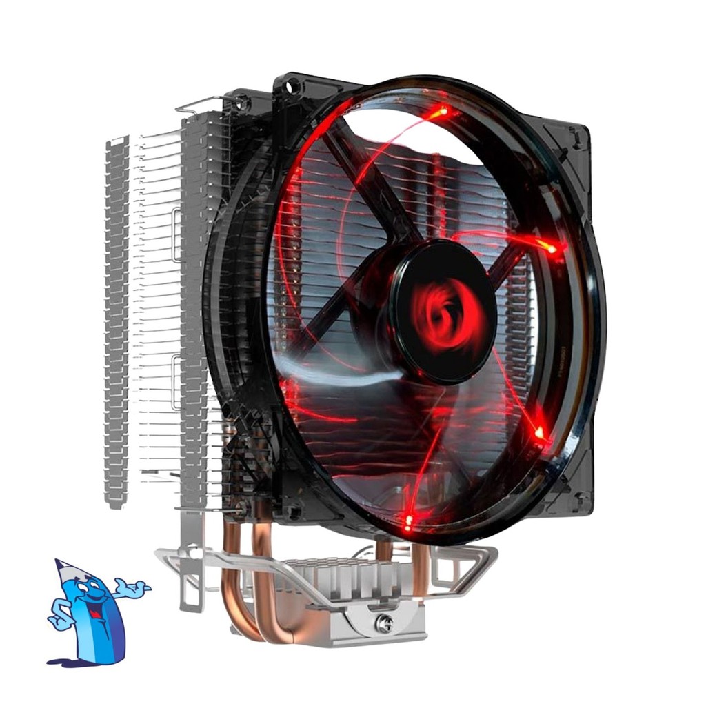 COOLER PARA PROCESSADOR REDRAGON REAVER LED RED 120MM CC-1011