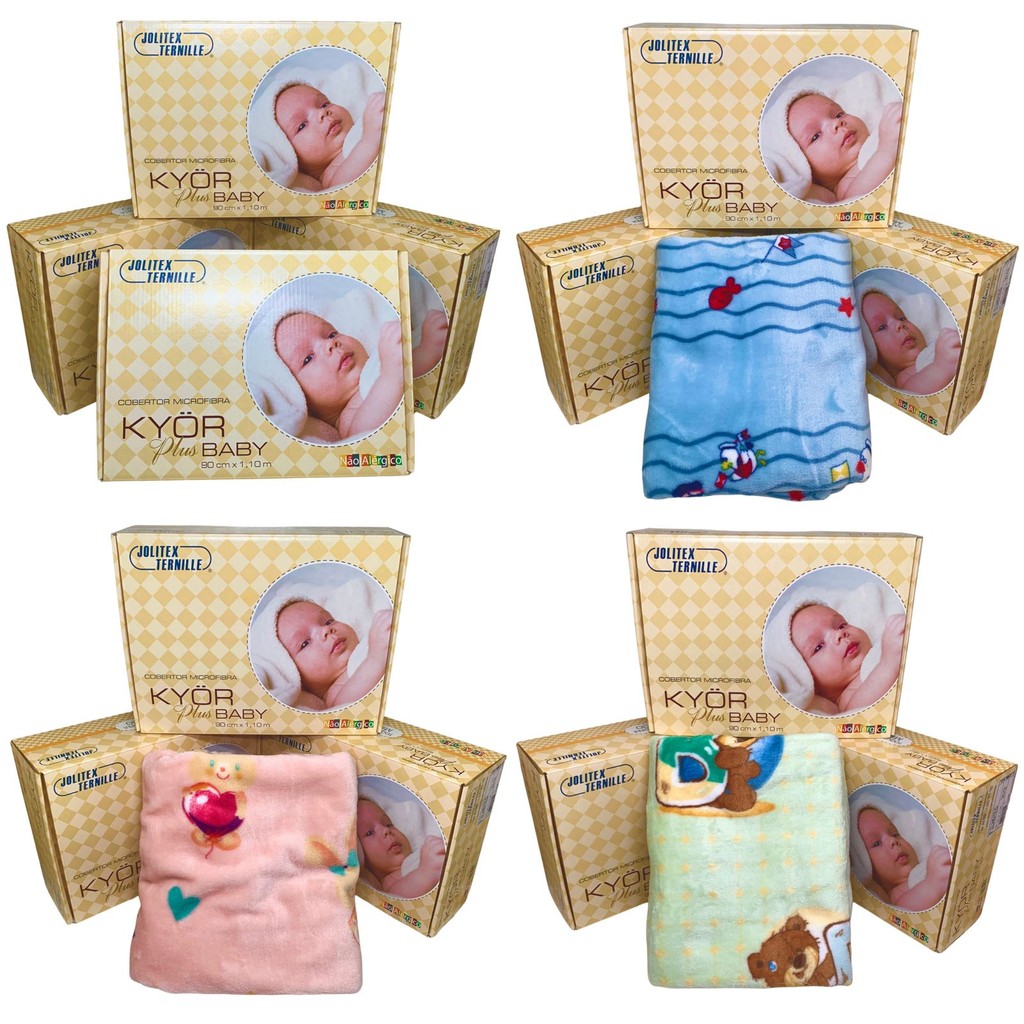 Cobertor Bebê Jolitex Ternille – KYOR PLUS BABY - Antialérgico – Licenciado