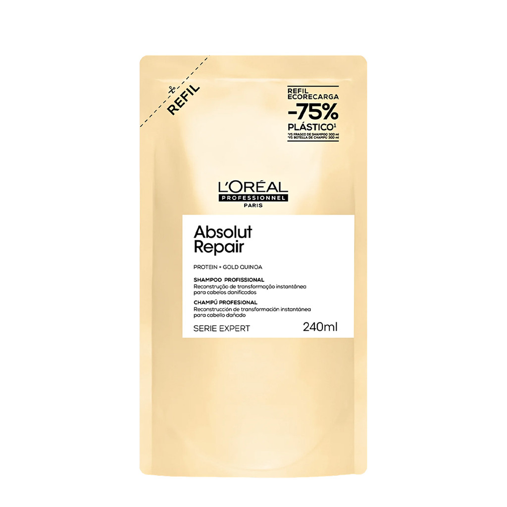 L'Oréal Professionnel Absolut Repair Gold Refil - Shampoo 240ml em Oferta na Shopee
