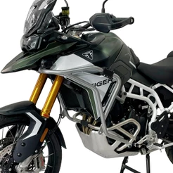 Protetor de Carenagem Tiger 900 Rally Pro 2024 Prata Bráz