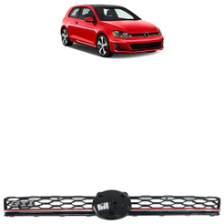 Grade Dianteira Golf MK7.5 2019 Preto Liso Com Friso Sem Emblema