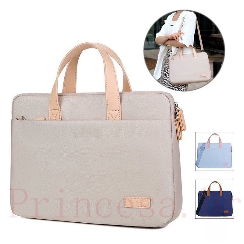 Bolsa Impermeável para Laptop 13 14 15.6 Polegadas Bolsa de Ombro Transversal para Mulheres