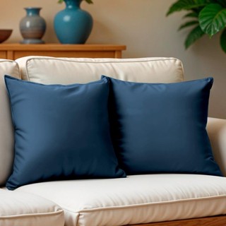 Kit 2 Capas de Almofadas Velusoft Azul 45x45cm Cama inBox em Oferta na Shopee