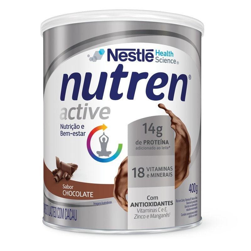 Complemento Alimentar Nutren Active Sabor Chocolate 400g em Oferta na Shopee